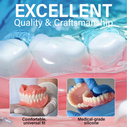 ✅ Made and Shipped from the US |  Suction-fit Complete Denture🍀