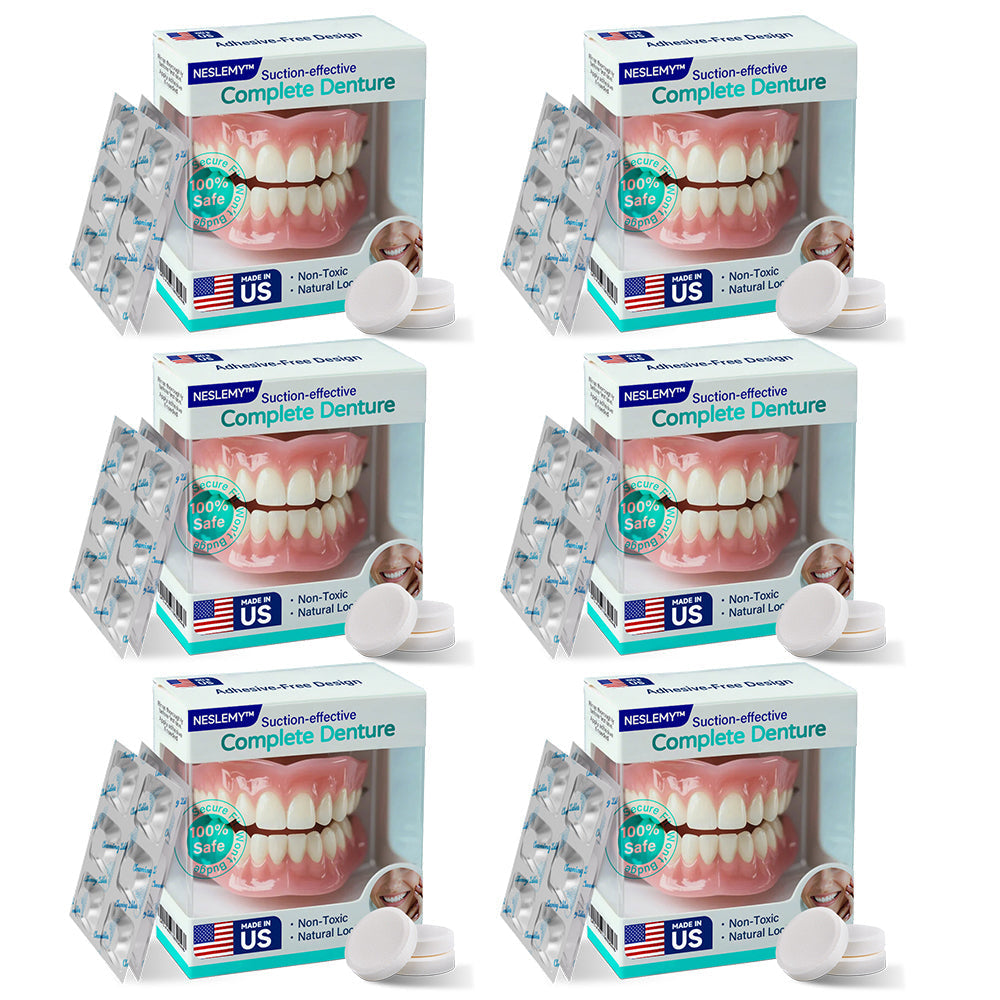 ✅ Made and Shipped from the US |  Suction-fit Complete Denture🍀
