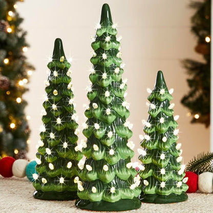 🎁🎄Retro Hand-Painted Tabletop Christmas Trees  (⏰Limited Quantities Available)